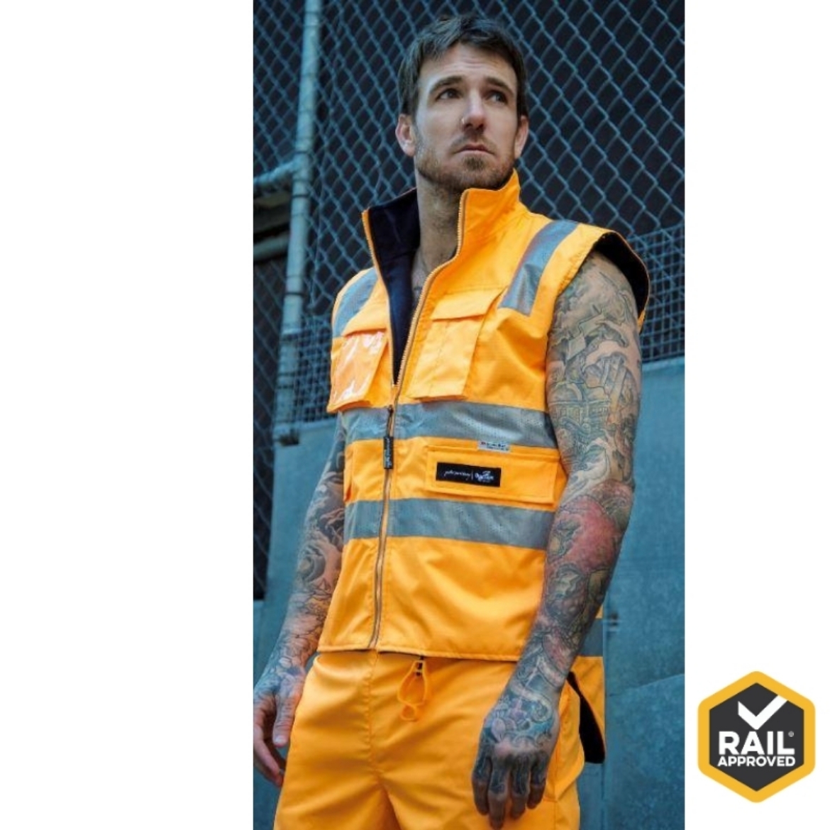 Picture of Peter Morrissey, Premium Rain Vest, Ripstop, 3M Tape, Rail Spec