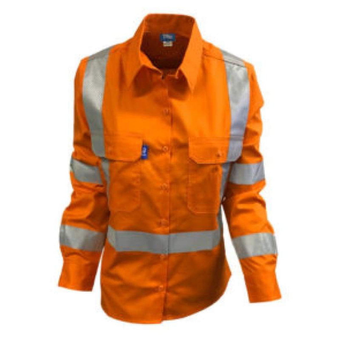 Picture of Tru Workwear, Womens, Shirt, Long Sleeve, Cotton Drill, Tape, NSW Rail