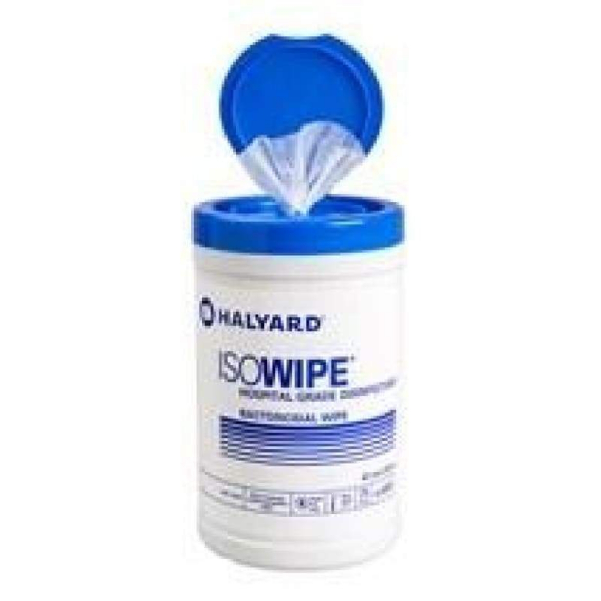 Picture of Halyard ISOWIPE Isopropyl Bactericidal Wipe (75 per Cannister, 12 Cannisters per ctn)