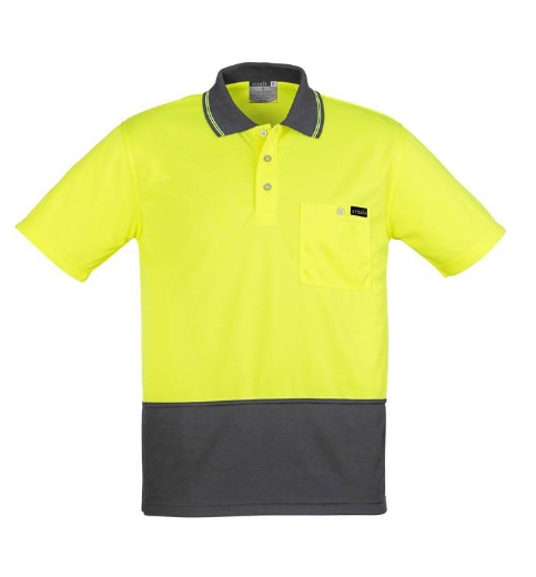Picture of Syzmik, Mens Comfort Back S/S Polo