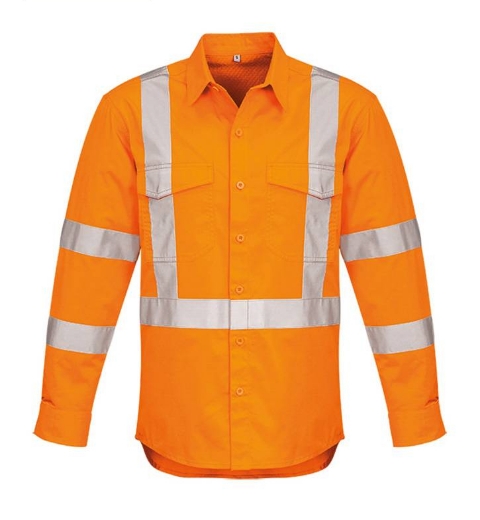 Picture of Syzmik, Mens Hi Vis X Back Taped Shirt