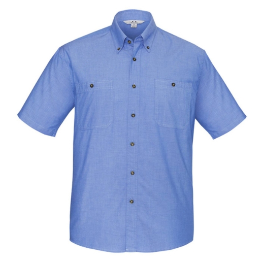 Picture of Biz Collection, Wrinkle Free Chambray Mens S/S Shirt