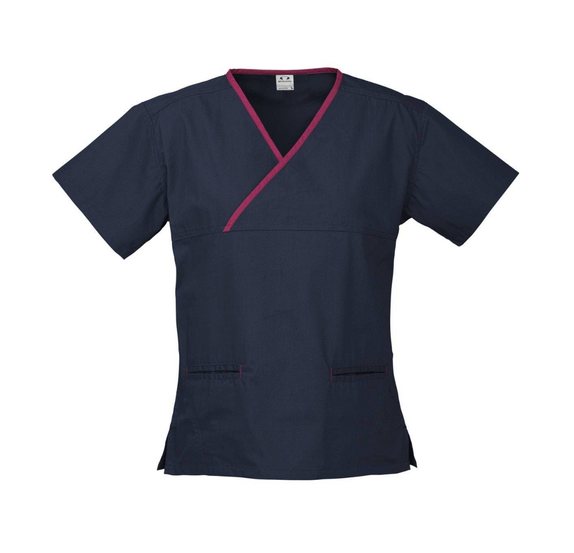 Picture of Biz Collection, Contrast Ladies Crossover Scrubs Top