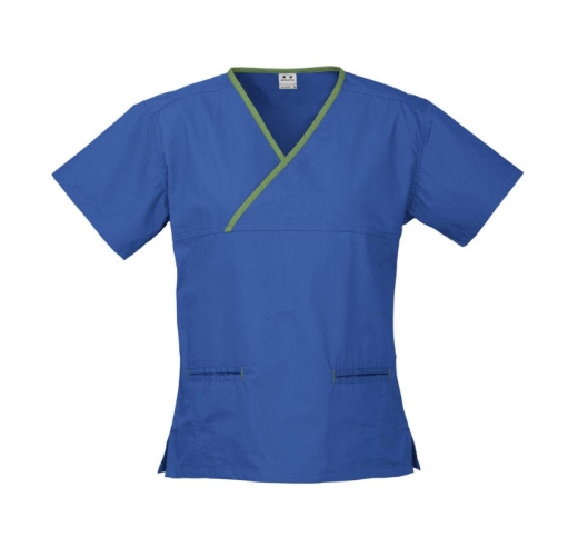 Picture of Biz Collection, Contrast Ladies Crossover Scrubs Top