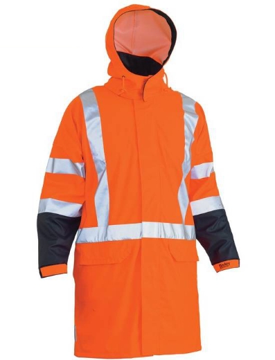 Picture of Bisley, X Taped Hi Vis Ttmc Stretch Pu Rain Coat