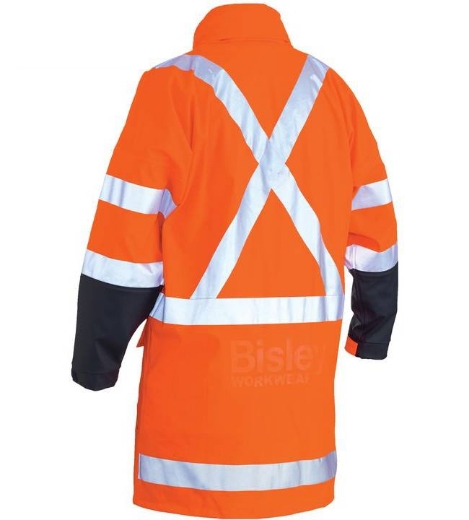 Picture of Bisley, X Taped Hi Vis Ttmc Stretch Pu Rain Coat