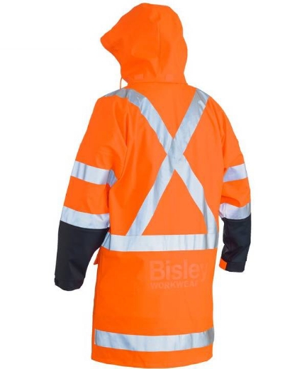 Picture of Bisley, X Taped Hi Vis Ttmc Stretch Pu Rain Coat