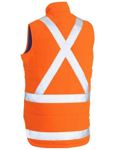 Picture of Bisley, Taped Ttmc-W Hi Vis Puffer Vest With X Back