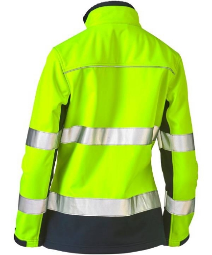 Picture of Bisley,Women's Taped Two Tone Hi Vis Soft Shell Jacket