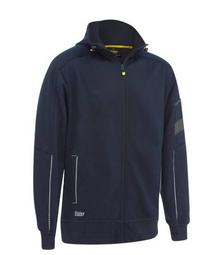 Picture of Bisley, Work Fleece Zip-Front Hoodie With Sherpa Lining