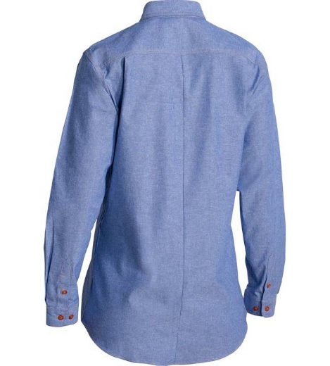 Picture of Bisley,Women's Chambray Shirt  - Long Sleeve