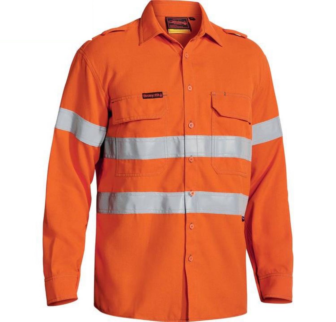 Picture of Bisley, Tencate Tecasafe® Plus 580 Taped Hi Vis Lightweight FR Vented Shirt