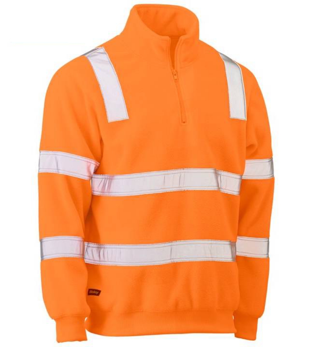 Picture of Bisley, Taped Hi Vis Rail Polar Fleece Jumper