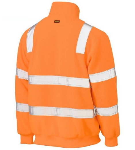 Picture of Bisley, Taped Hi Vis Rail Polar Fleece Jumper