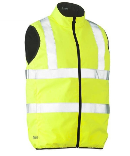 Picture of Bisley, Taped Hi Vis Reversible Puffer Vest