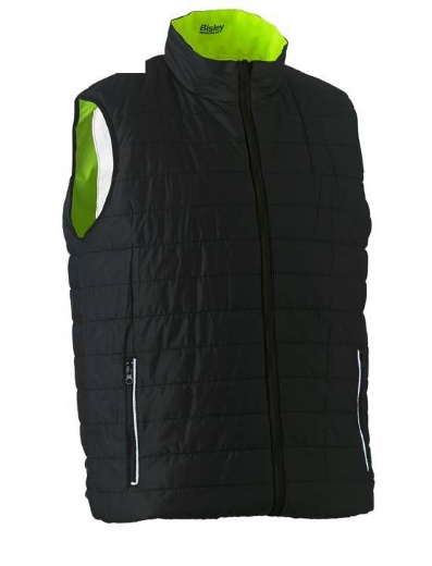 Picture of Bisley, Taped Hi Vis Reversible Puffer Vest