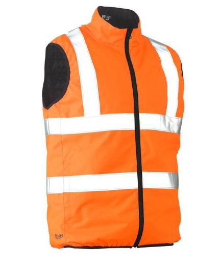 Picture of Bisley, Taped Hi Vis Reversible Puffer Vest