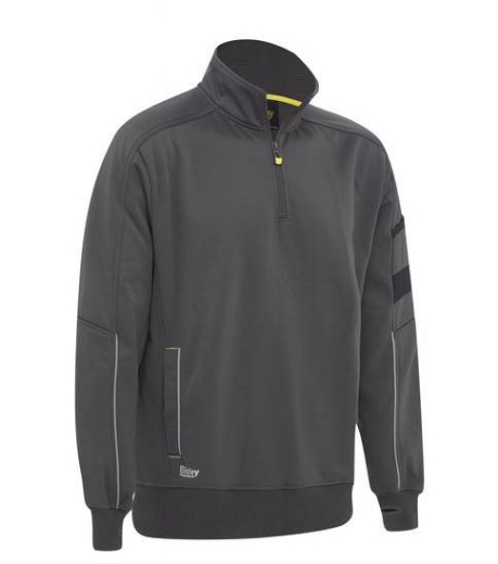 Picture of Bisley, Work Fleece 1/4 Zip Pullover With Sherpa Lining