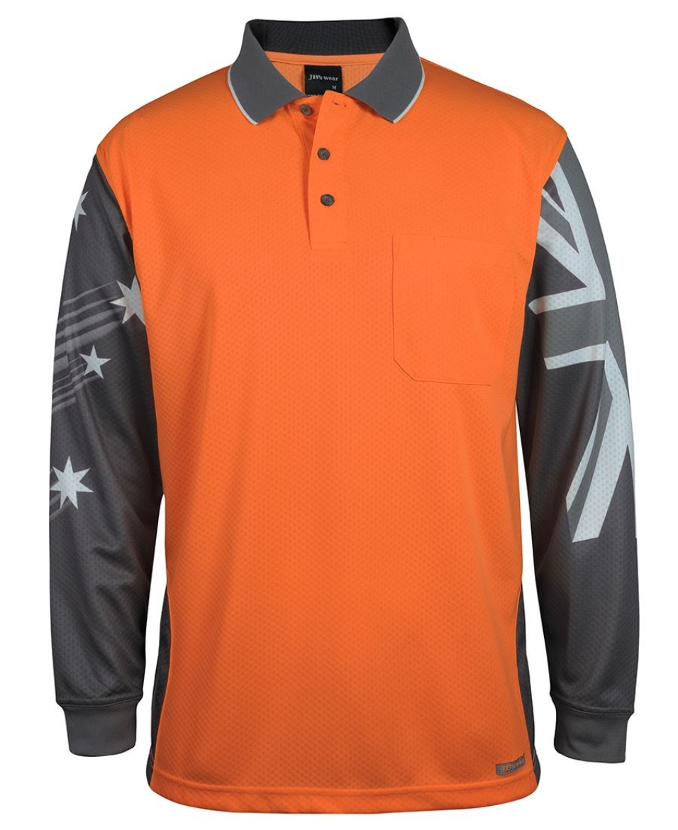 Picture of JB's Wear, HV L/S Southern Cross Polo