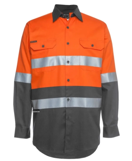 Picture of JB's Wear, HV L/S (D+N) 150G  Work Shirt