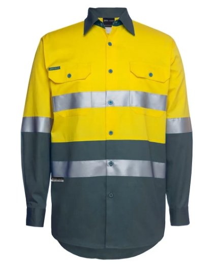 Picture of JB's Wear, HV L/S (D+N) 150G  Work Shirt