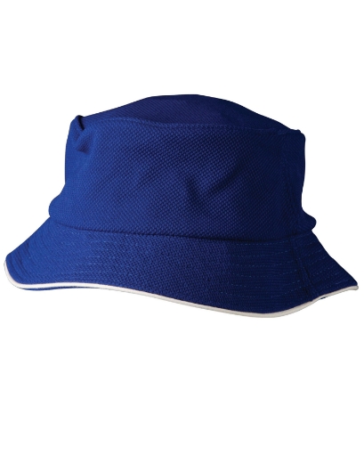 Picture of Winning Spirit, Pique mesh w sandwich trim bucket hat