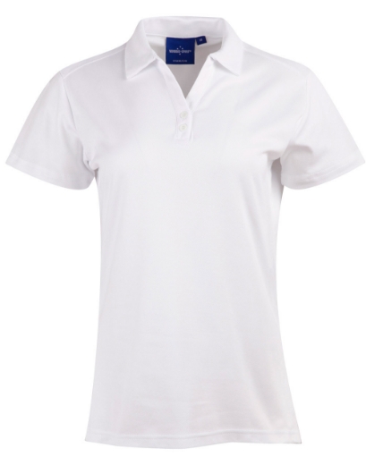Picture of Winning Spirit, Ladies Cotton Back TrueDry S/S Polo