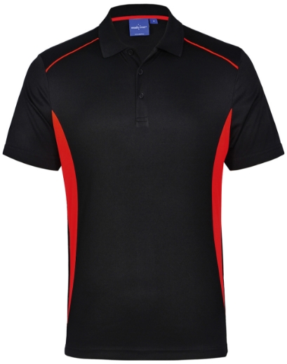 Picture of Winning Spirit, Mens Cooldry S/S Contrast Interlock Polo