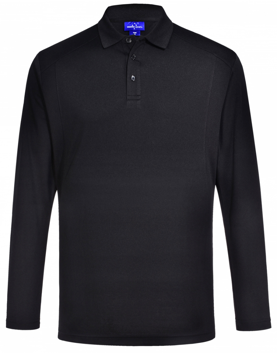 Picture of Winning Spirit, Mens Bamboo Charcoal L/S Polo