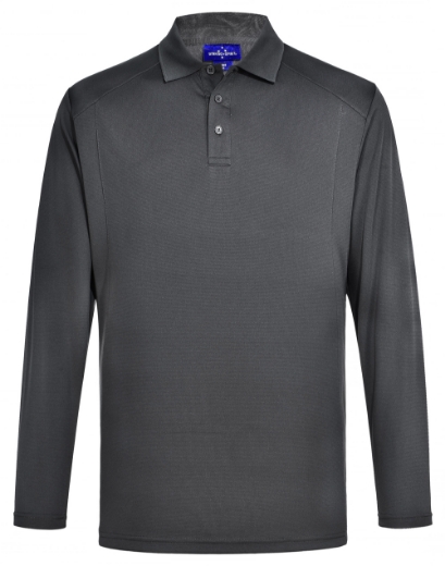 Picture of Winning Spirit, Mens Bamboo Charcoal L/S Polo