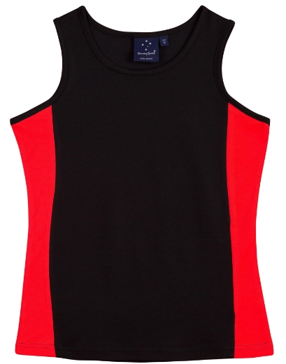 Picture of Winning Spirit, Ladies Truedry Contrast Singlet