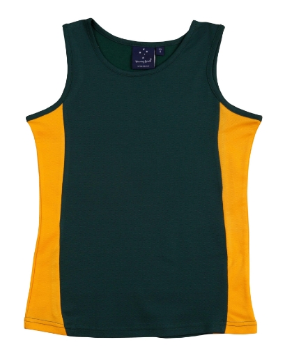 Picture of Winning Spirit, Ladies Truedry Contrast Singlet