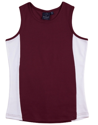 Picture of Winning Spirit, Ladies Truedry Contrast Singlet