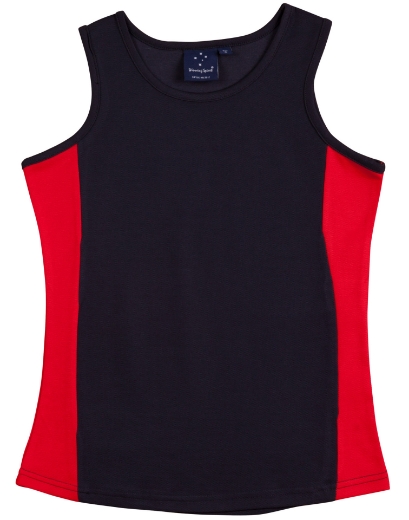 Picture of Winning Spirit, Ladies Truedry Contrast Singlet