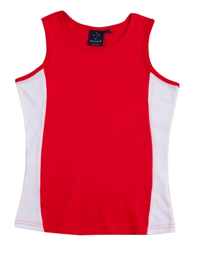 Picture of Winning Spirit, Ladies Truedry Contrast Singlet