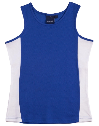 Picture of Winning Spirit, Ladies Truedry Contrast Singlet