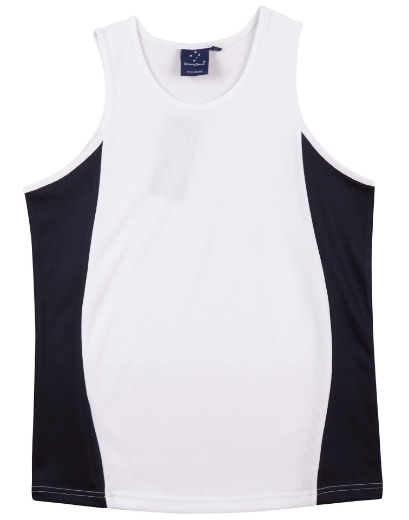 Picture of Winning Spirit, Mens Cooldry Contrast Mesh Singlet