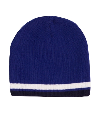 Picture of Winning Spirit, Contrast Stripe Knit Beanie