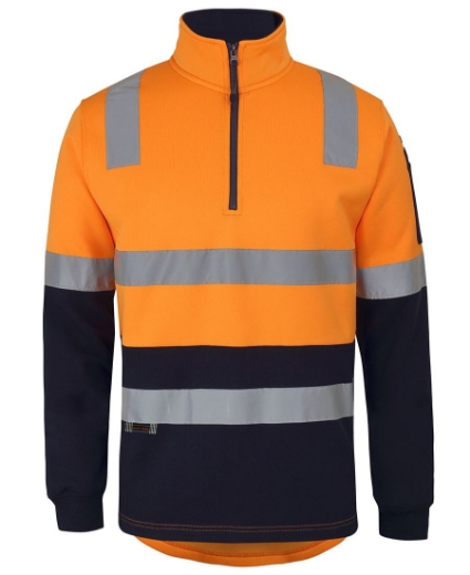 Picture of JB's Wear, 1/2 Zip Aust. Rail (D+N) Fleece Sweater