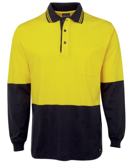 Picture of JB's Wear, HV L/S Cotton Polo