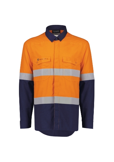 Picture of Syzmik, Mens Flame Ripstop Spliced Shirt