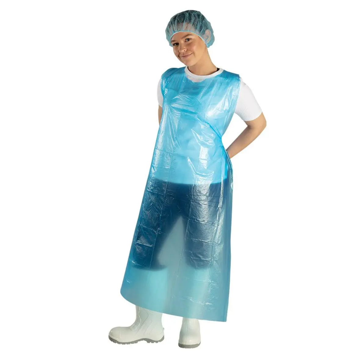 Picture of Force360 LDPE Disposable Apron (1000) Blue Size One