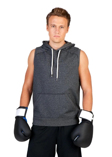 F660PS RAMO, Mens Heather Sleeveless Hoodie Workwear Direct
