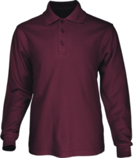 Picture of Bocini, Mens Long Sleeve Basic Polo