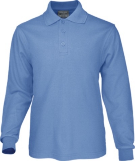 Picture of Bocini, Mens Long Sleeve Basic Polo