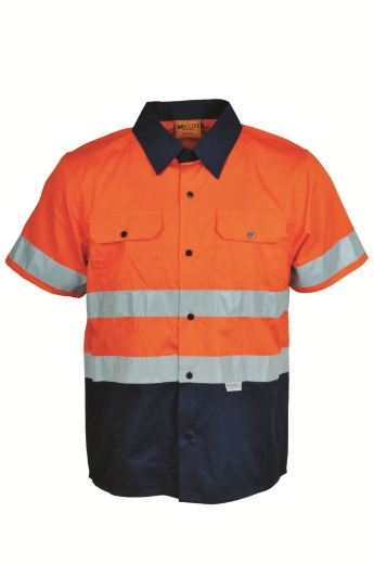 Picture of Bocini, Hi-Vis S/S Shirt With Reflective Tape
