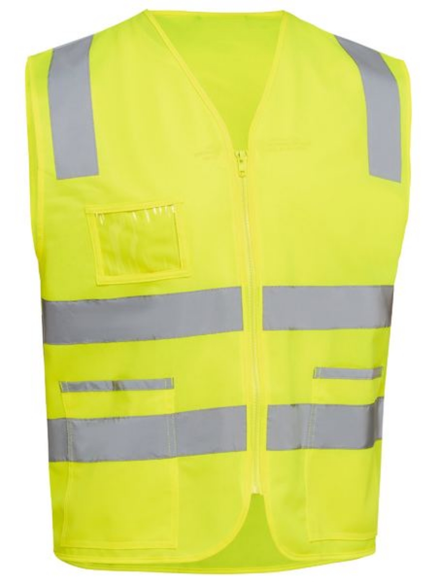 Picture of Bisley, Taped Hi Vis Safety Zip Vest