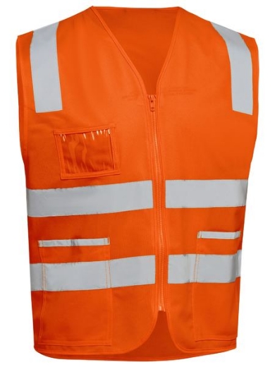 Picture of Bisley, Taped Hi Vis Safety Zip Vest