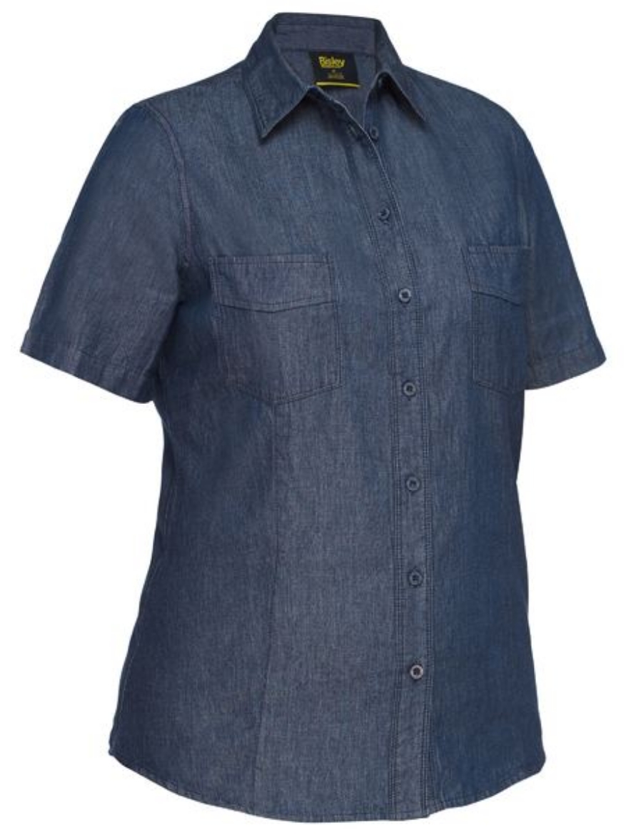 Picture of Bisley, Womens S/S Denim Shirt