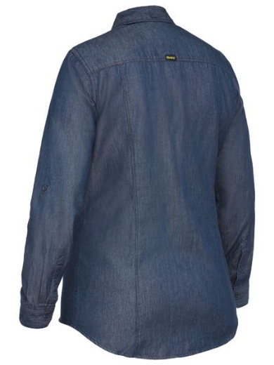 Picture of Bisley, Womens L/S Denim Shirt